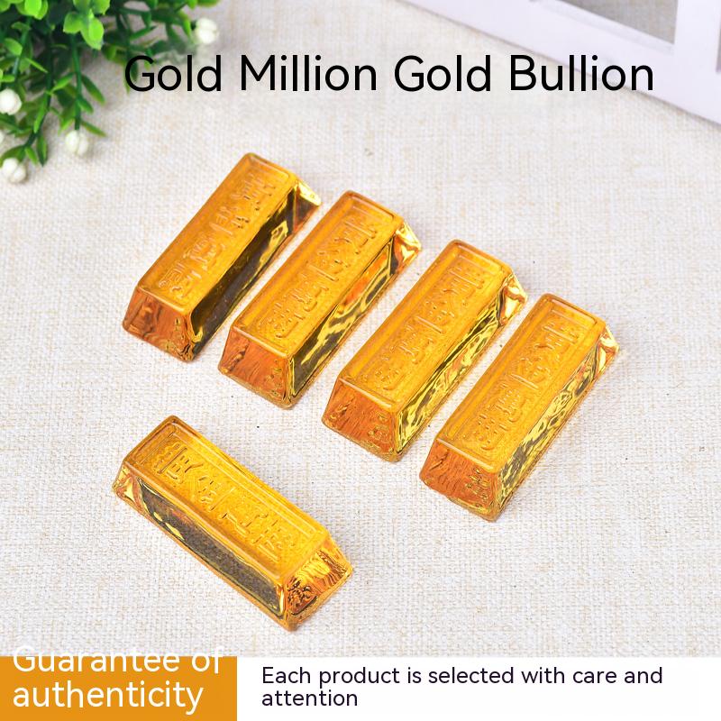Special citrine gold bars, gold brick decorations, mascots, gold ten thousand taels, home decorations, the price is a unit price