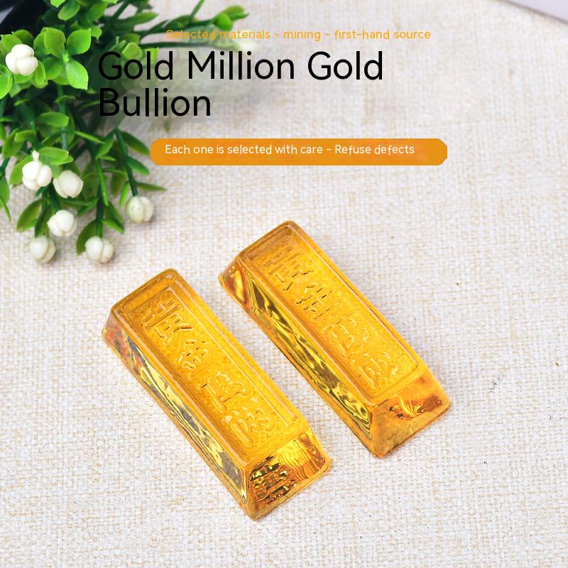 Special citrine gold bars, gold brick decorations, mascots, gold ten thousand taels, home decorations, the price is a unit price