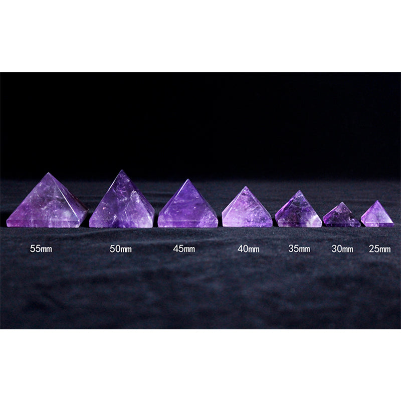 Piramid kristal asli, amethyst, segitiga, batu kasar, bijih, pejabat, meja, bilik tidur, kereta, hadiah kecil, hiasan