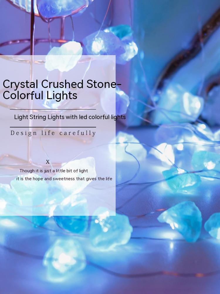 Natural amethyst, rough stone, ore, diy, birthday, meal, table atmosphere light, background light, net red live broadcast set light