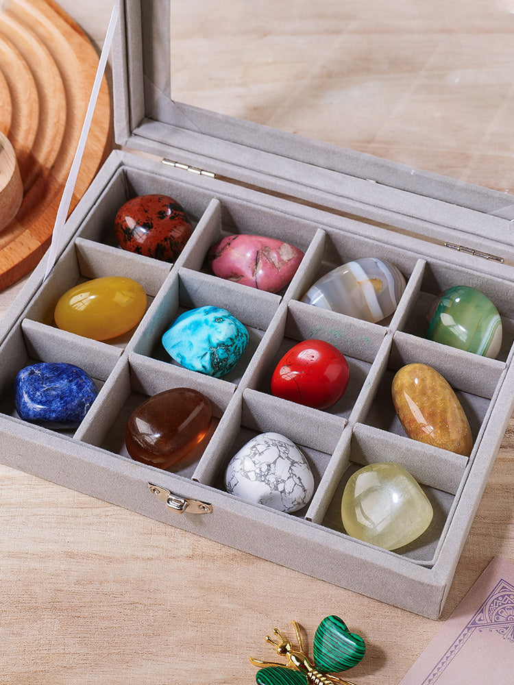 Natural Crystal Mineral, Fossil, Rock, Set, Agate, Gemstone, Stone, Strange Stone, Ore, Rough, Ornament