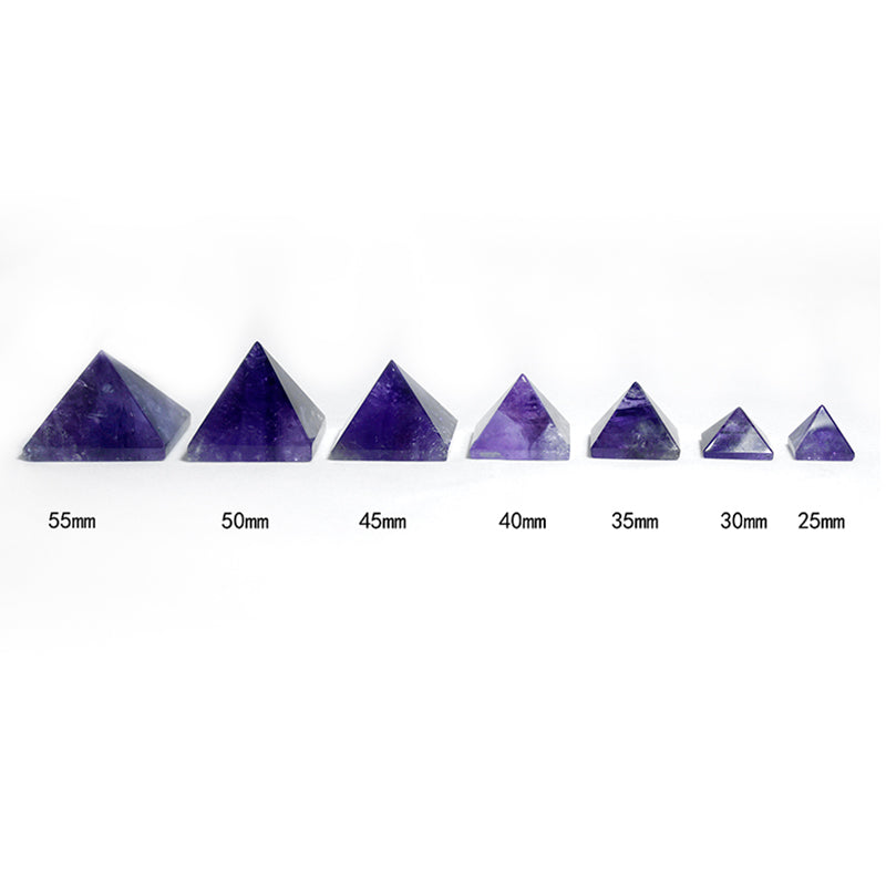 Piramid kristal asli, amethyst, segitiga, batu kasar, bijih, pejabat, meja, bilik tidur, kereta, hadiah kecil, hiasan