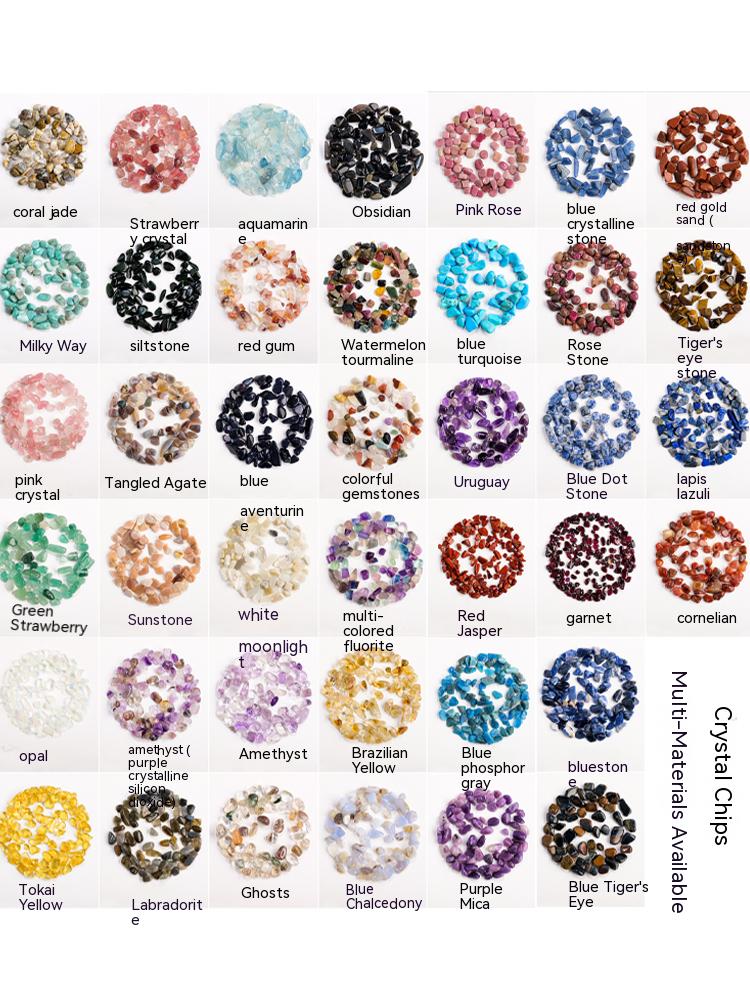 Natural Crystal Gravel, Degaussing Stone, Crystal Purification, Rough, Ore, Gemstone, Degaussing Small Stone