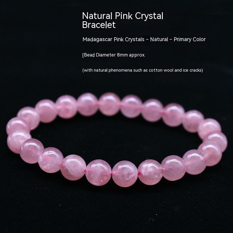 Gelang Kristal Asli, Batu Matahari Jingga, Batu Mentah, Gelang Wanita, Bulatan Tunggal, Hadiah, Hadiah Hari Lahir