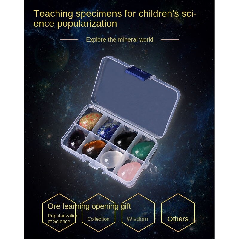 Natural crystal ore specimen archaeological excavation mineral crystal rock fossil raw ore children's popular science teaching gift