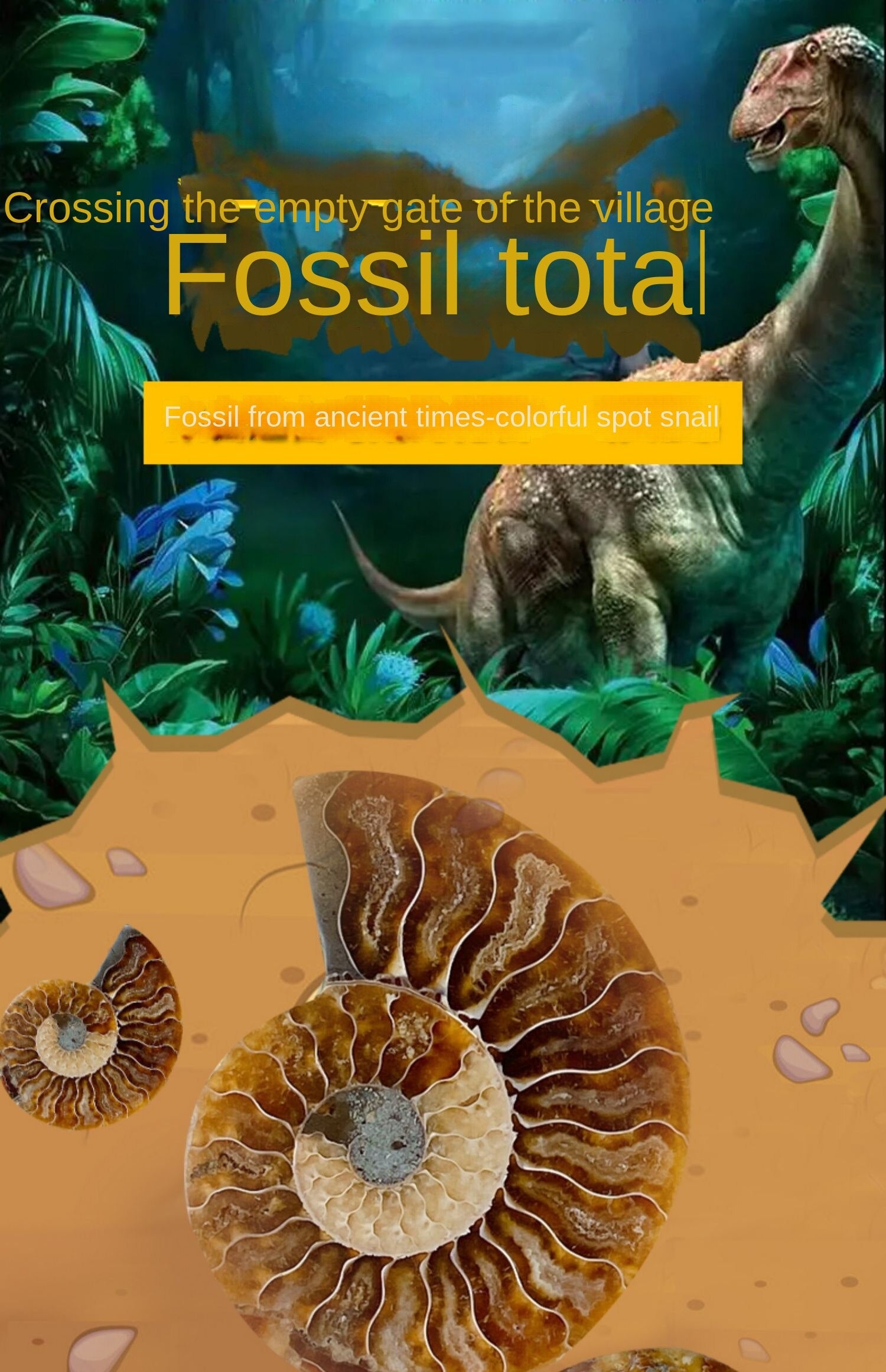 Warna bintik semulajadi siput paleontologi fosil spesimen ammonit hiasan pejabat mineral kreatif hiasan fesyen ringkas