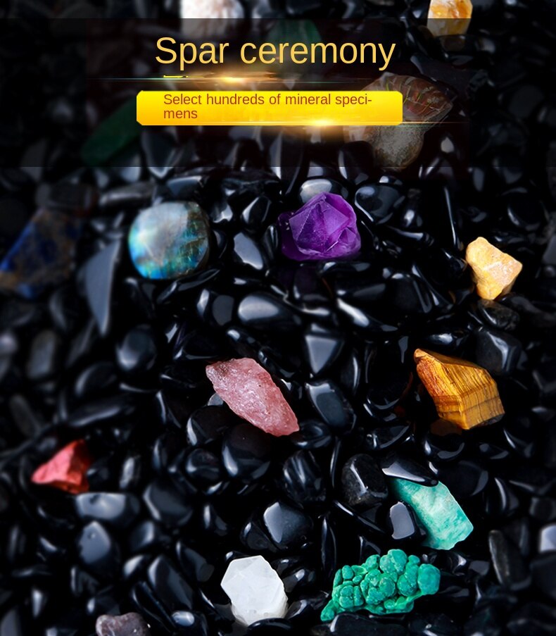 Natural crystal ore specimen archaeological excavation mineral crystal rock fossil raw ore children's popular science teaching gift