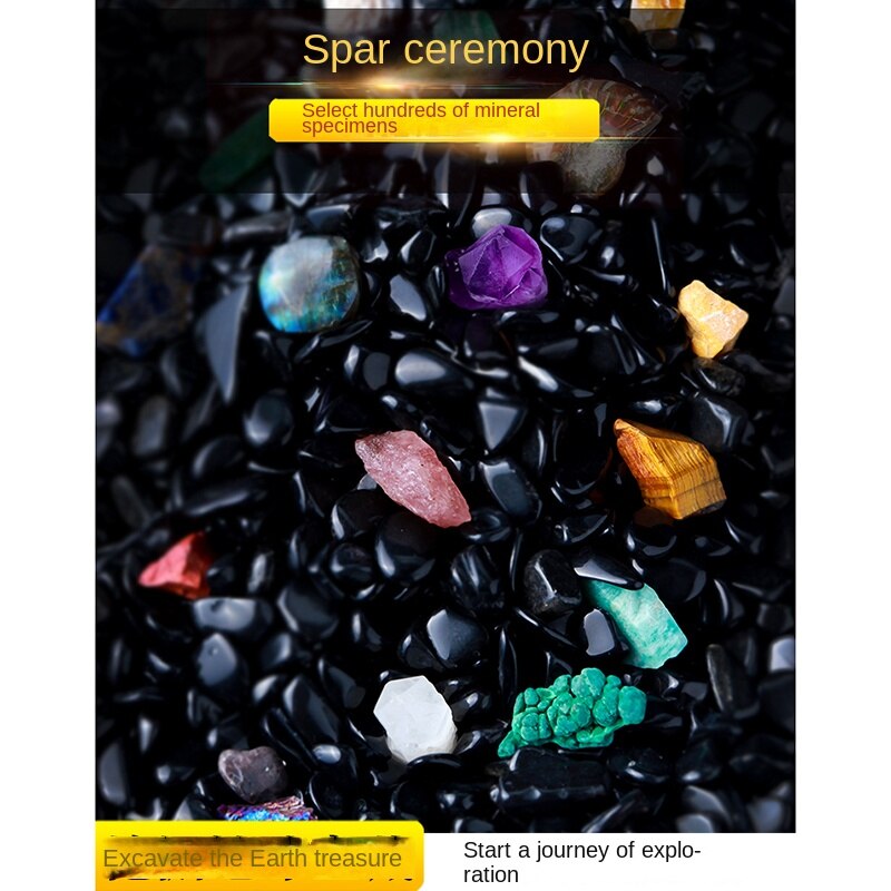 Natural crystal ore specimen archaeological excavation mineral crystal rock fossil raw ore children's popular science teaching gift