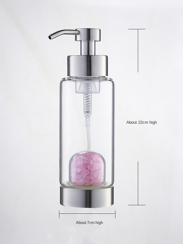 Natural crystal gravel hand sanitizer press bathroom shower gel shampoo bottle empty bottle lotion laundry liquid bottle