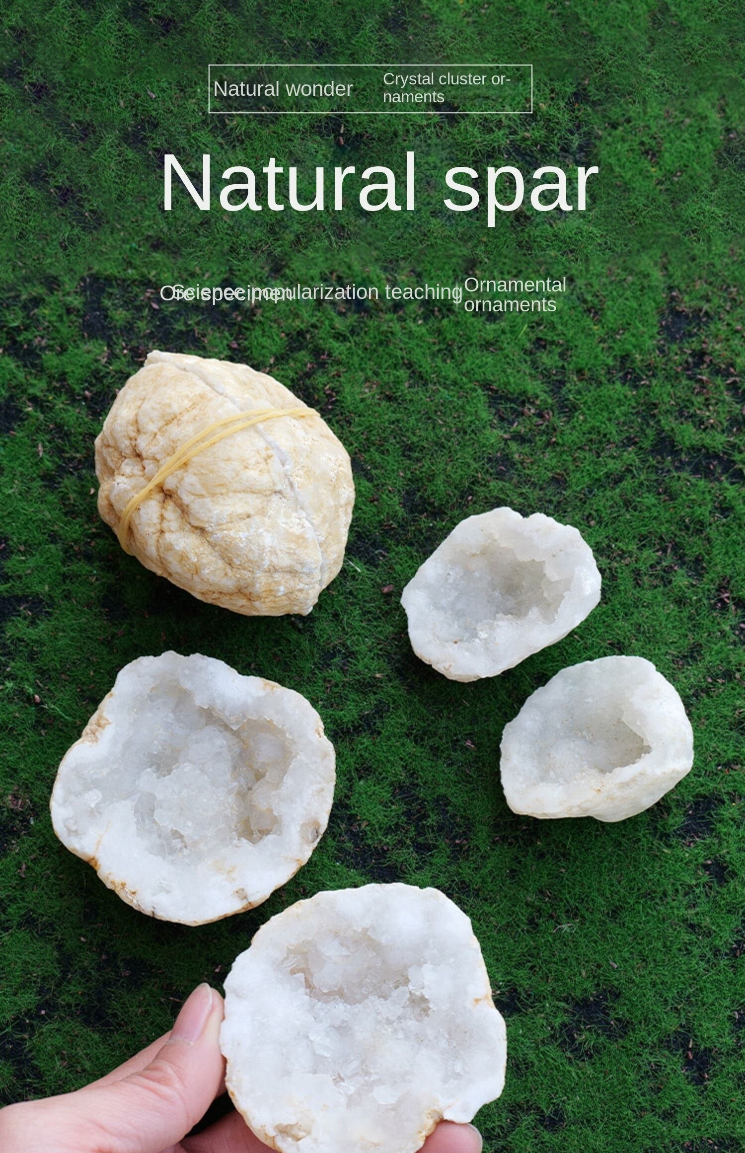 Runyangshi kristal asli akik kristal lubang cornucopia hiasan mineral koleksi standard kuarza batu permata pengajaran spesimen