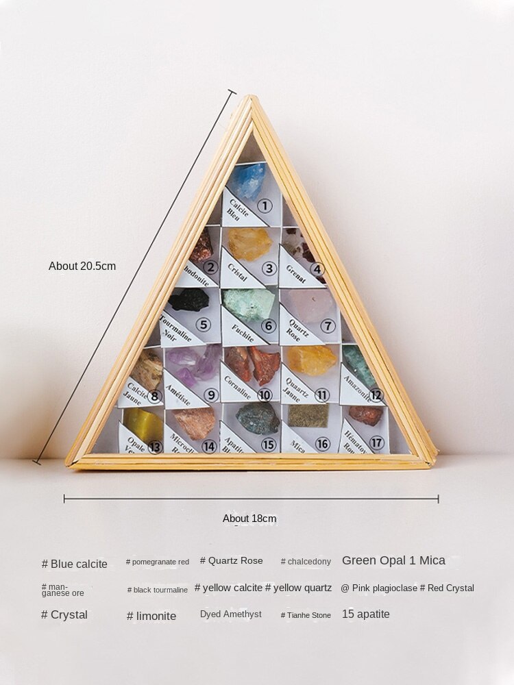 Kepingan standard bijih batu mentah kristal asli Hadiah kanak-kanak mineral permata muzium hiasan bingkai foto rumah kreatif