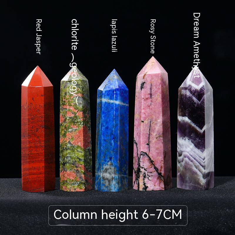 Natural Crystal Rough, Ore, Crystal Column, Hexagonal Prism, Decoration, Lazurite, Mineral Standard, Incense Stone, Desk Agate Decoration