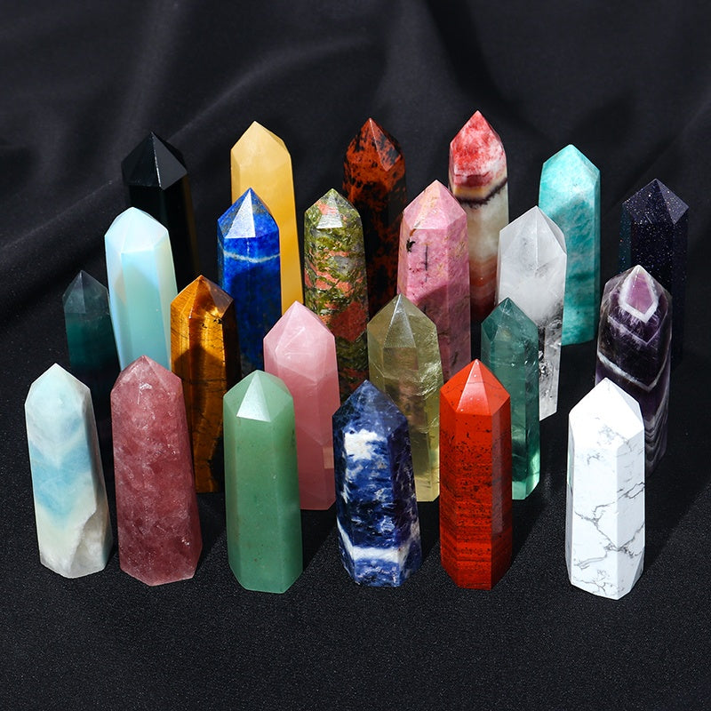 Natural Crystal Rough, Ore, Crystal Column, Hexagonal Prism, Decoration, Lazurite, Mineral Standard, Incense Stone, Desk Agate Decoration