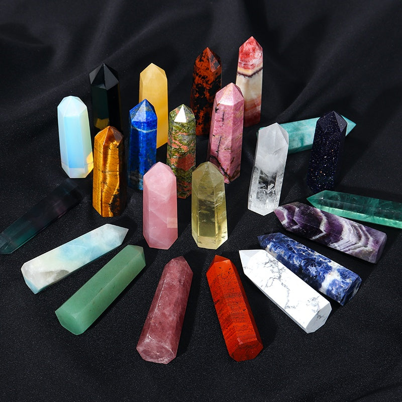 Natural Crystal Rough, Ore, Crystal Column, Hexagonal Prism, Decoration, Lazurite, Mineral Standard, Incense Stone, Desk Agate Decoration