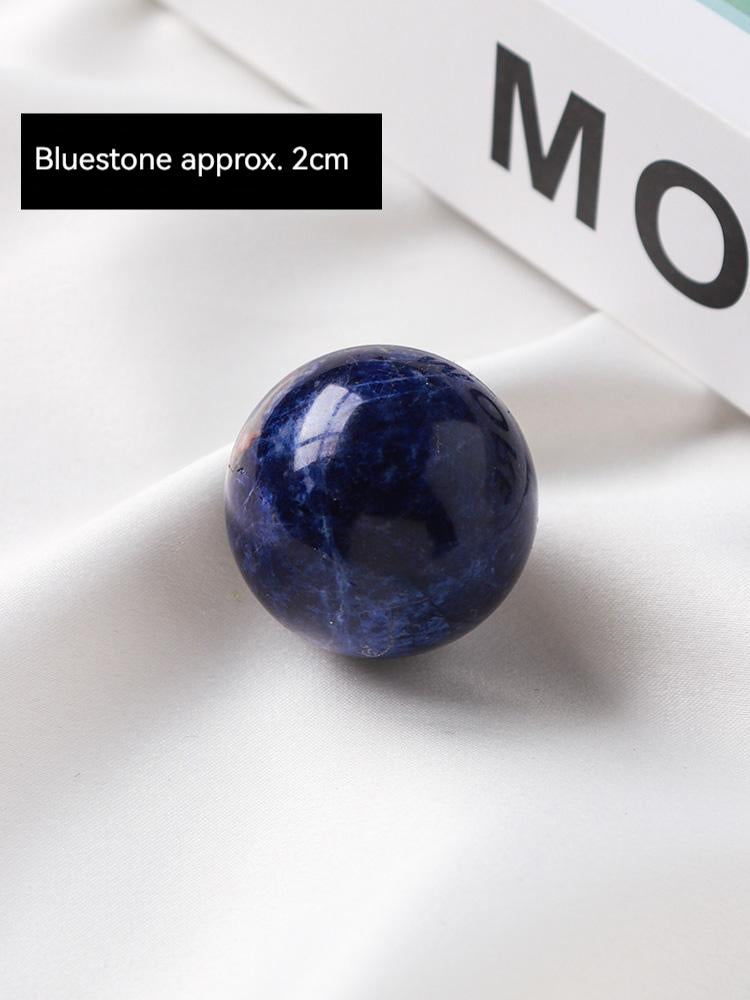Bola kristal putih asli, obsidian, batu mata harimau, hiasan meja rumah, batu biru, bola kristal hiasan, batu mata harimau