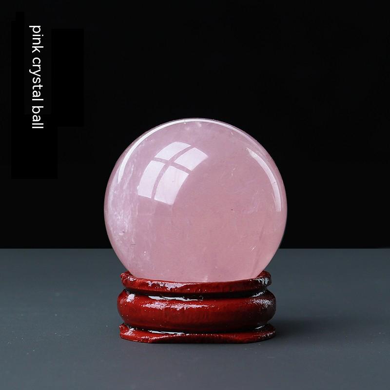 Natural Clear Quartz Sphere, Rose Quartz Sphere, Amethyst Sphere, Obsidian, Home Living Room, Office Desktop, Decoration