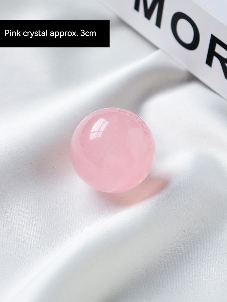 Bola kristal putih asli, obsidian, batu mata harimau, hiasan meja rumah, batu biru, bola kristal hiasan, batu mata harimau