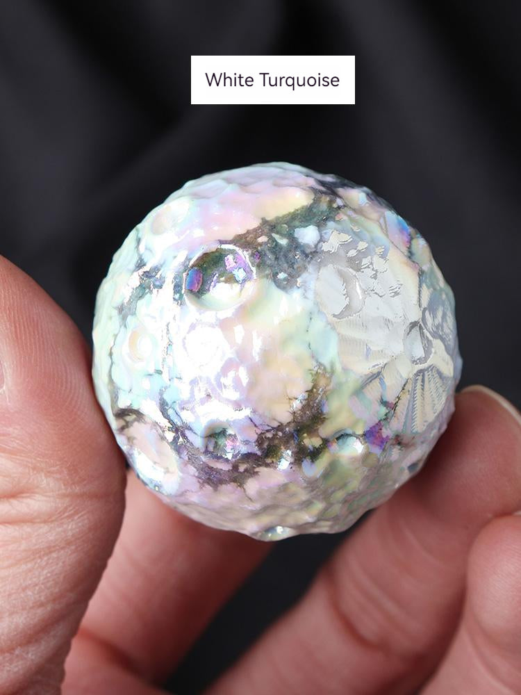 Natural Crystal, Electroplating, Lunar Meteorite, Model, Popular Science, Ore, Specimen, Rough, Decoration, Hand-Polished, Palm