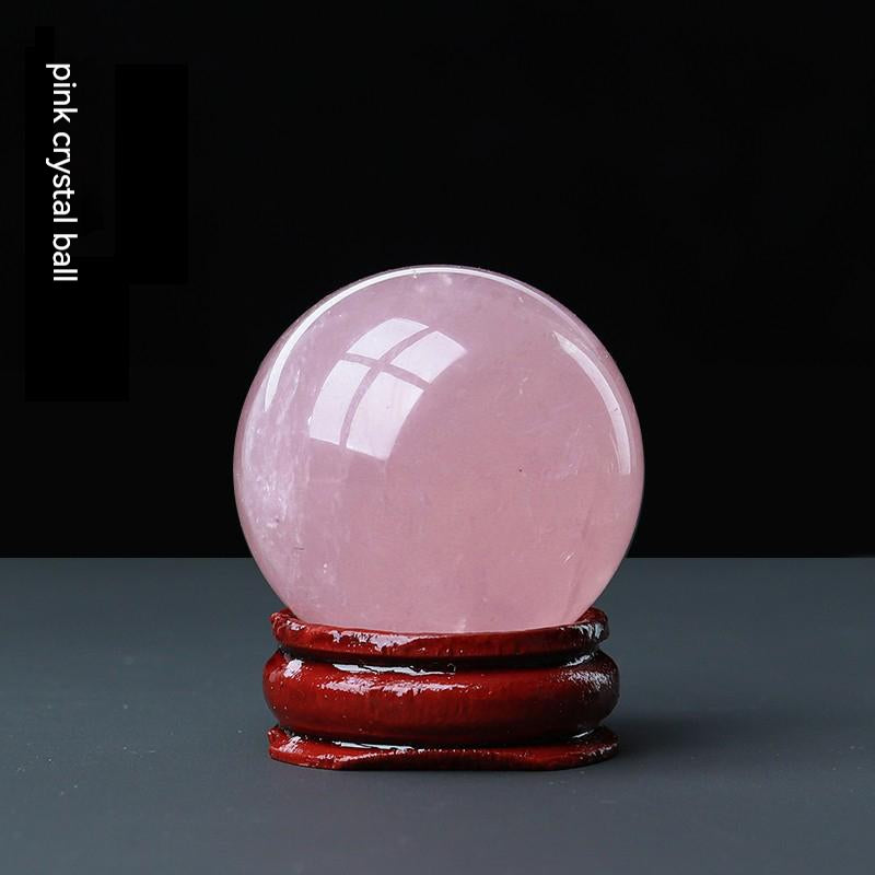 Natural Clear Quartz Sphere, Rose Quartz Sphere, Amethyst Sphere, Obsidian, Home Living Room, Office Desktop, Decoration