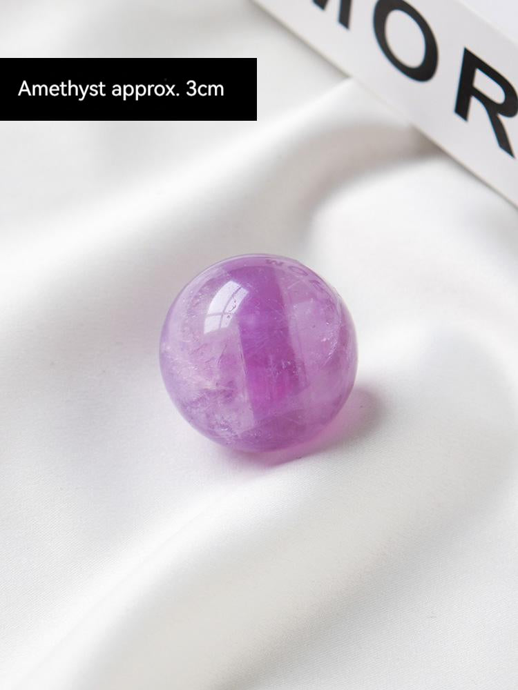Bola kristal putih asli, obsidian, batu mata harimau, hiasan meja rumah, batu biru, bola kristal hiasan, batu mata harimau