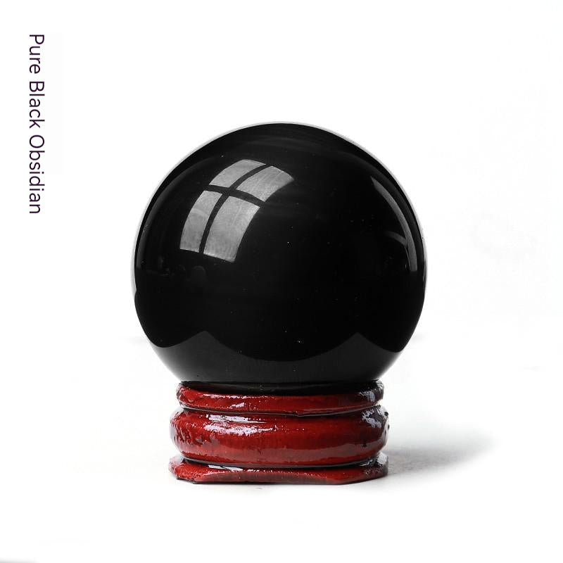 Natural Clear Quartz Sphere, Rose Quartz Sphere, Amethyst Sphere, Obsidian, Home Living Room, Office Desktop, Decoration