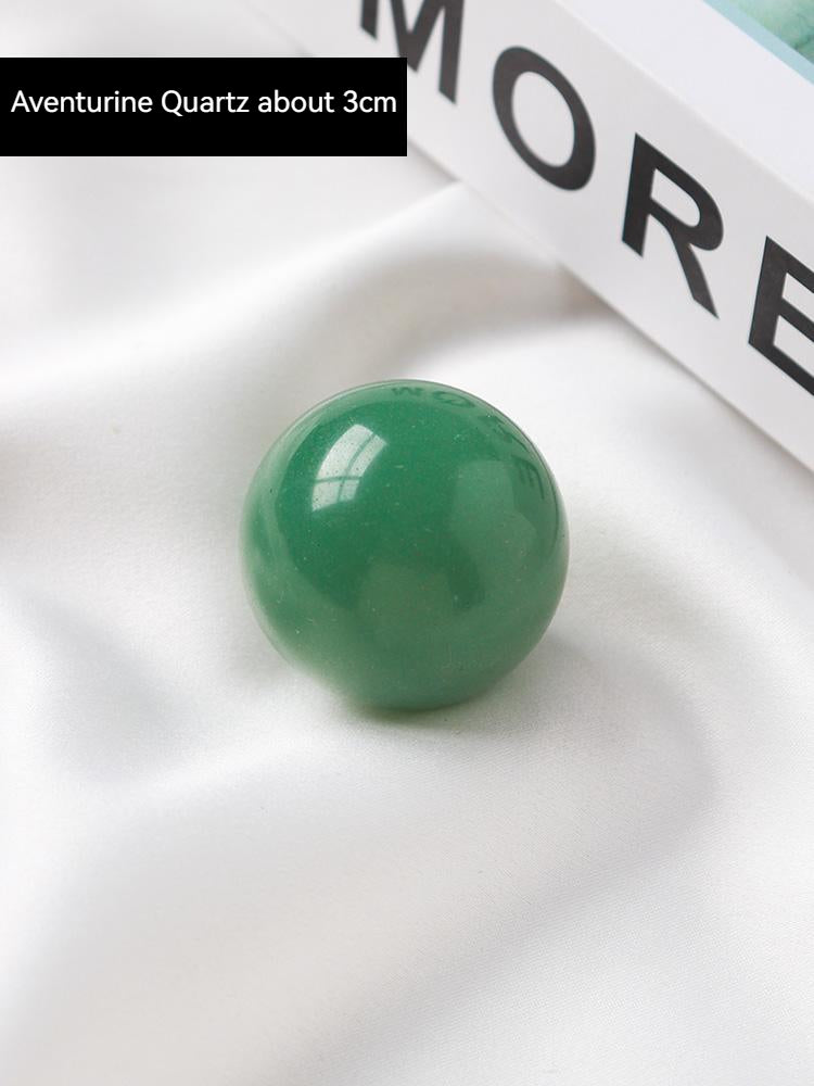 Bola kristal putih asli, obsidian, batu mata harimau, hiasan meja rumah, batu biru, bola kristal hiasan, batu mata harimau