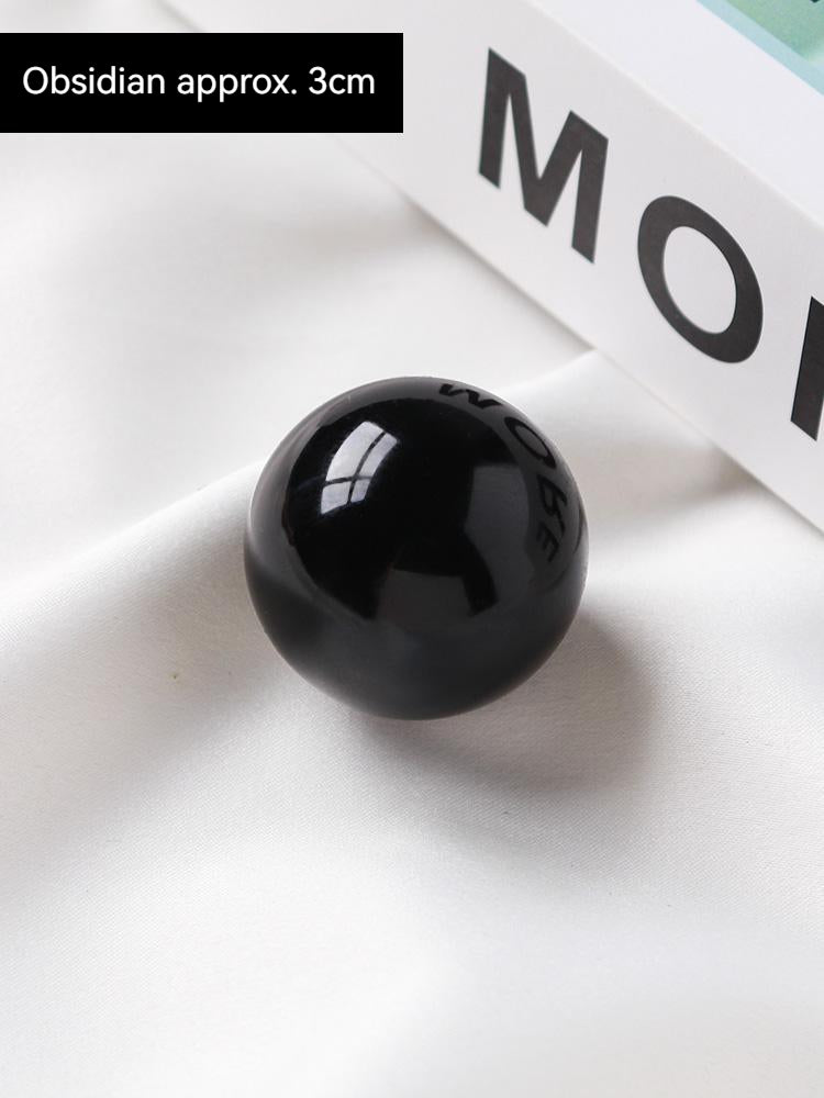 Bola kristal putih asli, obsidian, batu mata harimau, hiasan meja rumah, batu biru, bola kristal hiasan, batu mata harimau