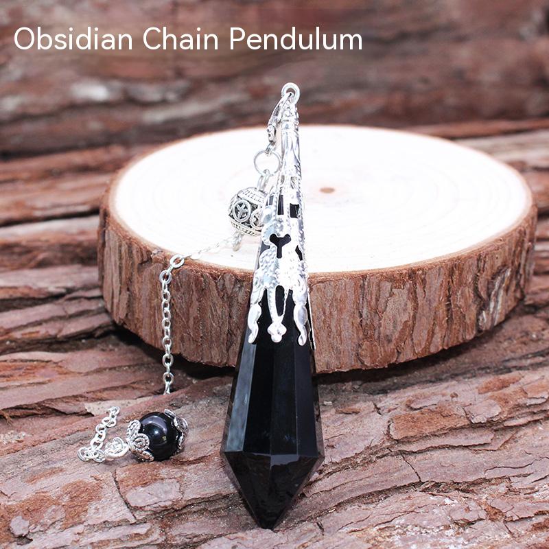 Loket pendulum kristal asli, fluorit berwarna, titik tunggal, batu kasar kristal, rantai leher lelaki dan wanita, hadiah, rantai ekor