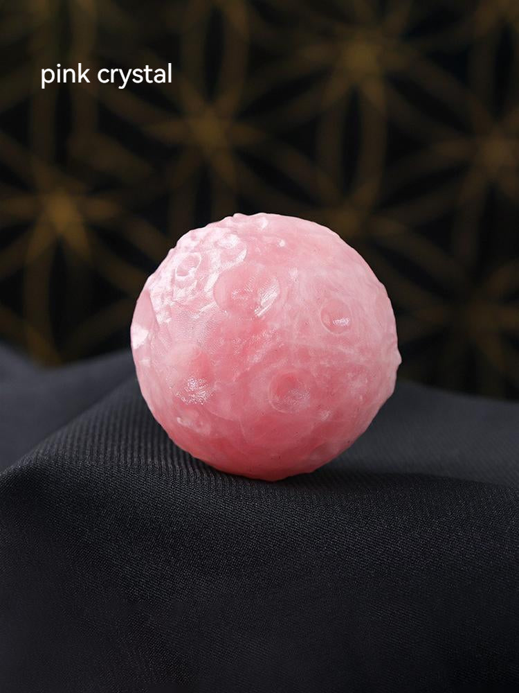 Natural Crystal, Electroplating, Lunar Meteorite, Model, Popular Science, Ore, Specimen, Rough, Decoration, Hand-Polished, Palm