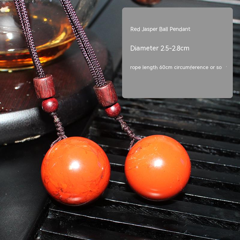 Loket bola kristal semulajadi, kalung kristal untuk lelaki dan wanita, barang kemas, batu, hadiah