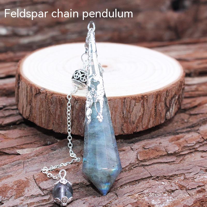 Loket pendulum kristal asli, fluorit berwarna, titik tunggal, batu kasar kristal, rantai leher lelaki dan wanita, hadiah, rantai ekor