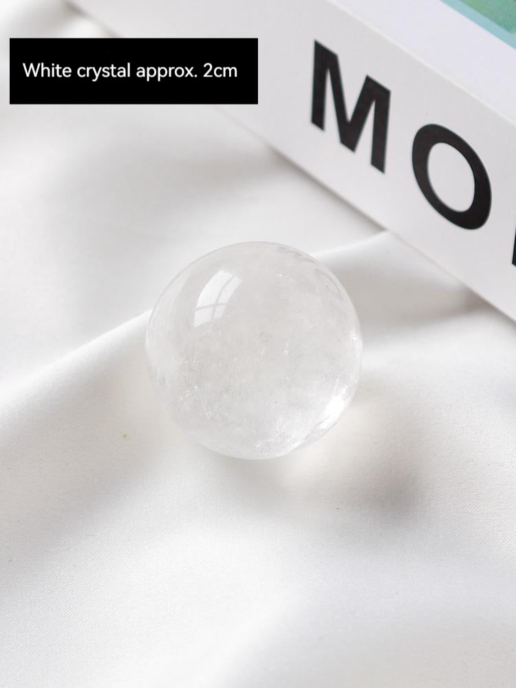 Bola kristal putih asli, obsidian, batu mata harimau, hiasan meja rumah, batu biru, bola kristal hiasan, batu mata harimau