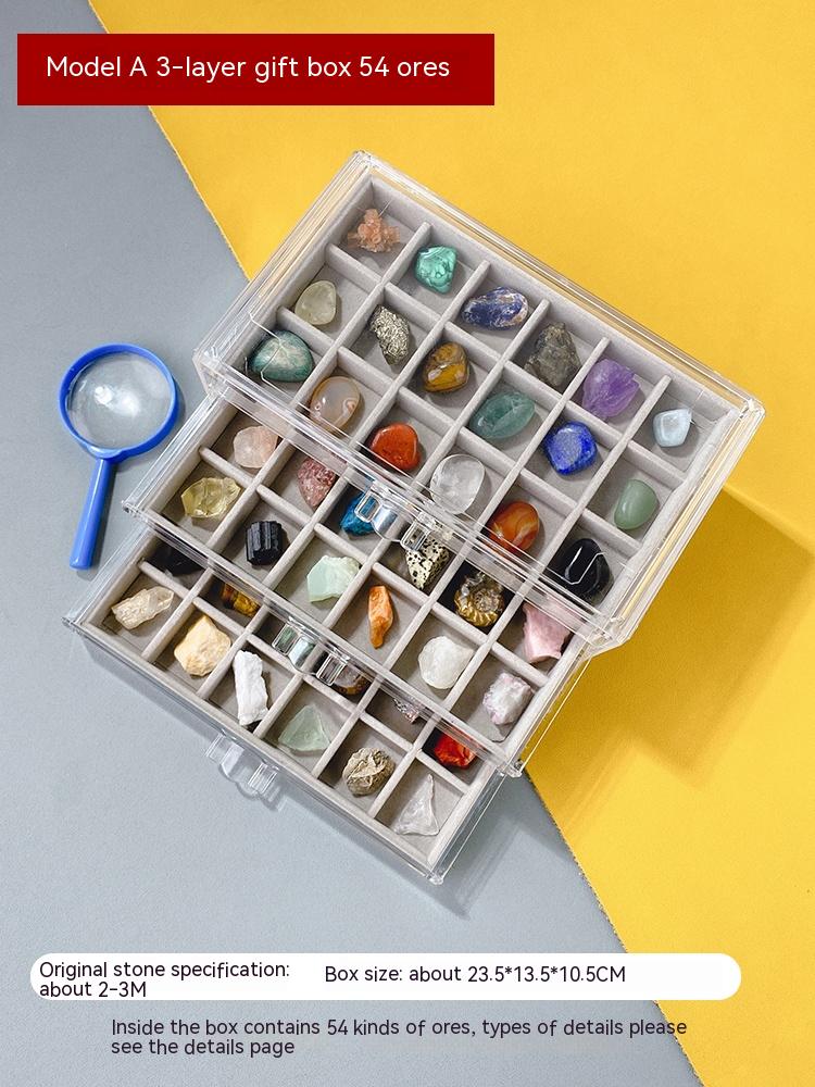 Batu kasar kristal semula jadi Batu permata kanak-kanak bijih mineral koleksi spesimen batu mineral hadiah sains popular batu aneh hiasan batu kasar
