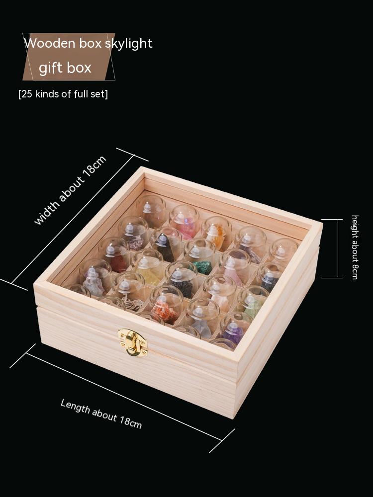 Spesimen bijih hiasan batu mentah kristal semula jadi batu akik batu permata mineral standard hadiah kotak spesimen sains popular kanak-kanak