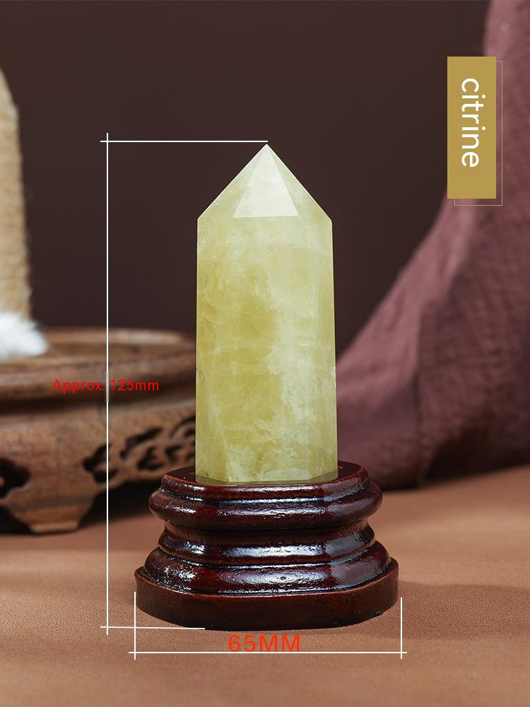 Natural Clear Quartz, Amethyst, Rose Quartz, Citrine, Decoration, Crystal Column, Hexagonal Prism, Rough Grinding