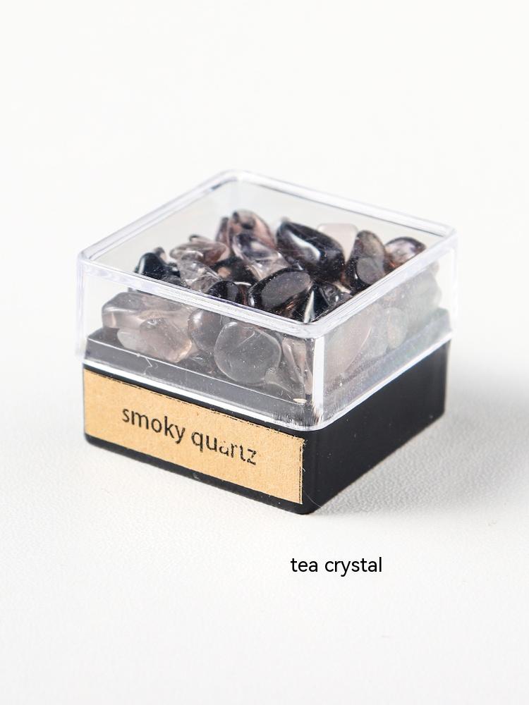 Natural crystal gravel ore specimen box rock mineral specimen decoration original stone crystal science teaching children's gift