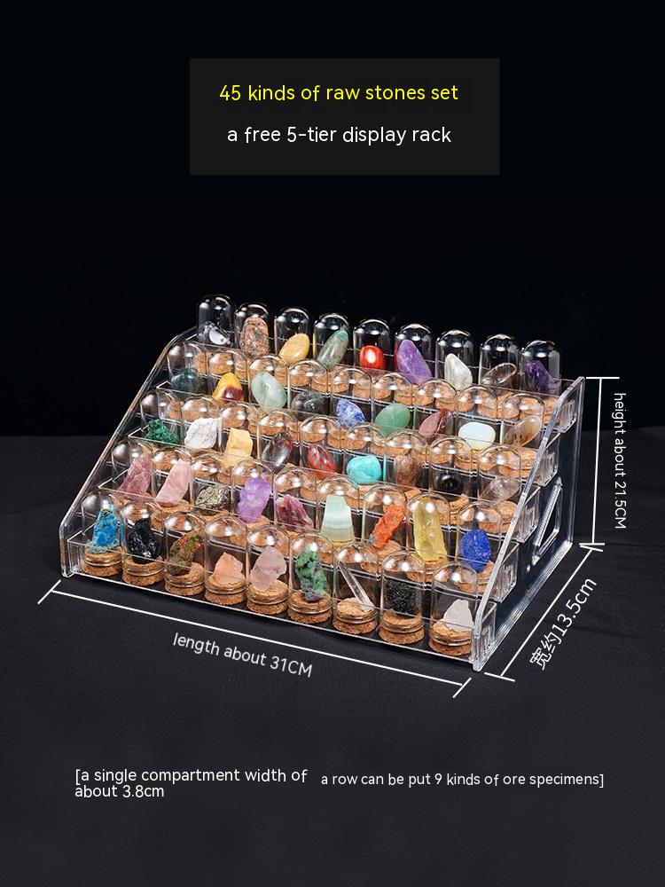 Hiasan spesimen bijih kristal asli batu mentah batu mineral kristal batu akik batu permata hadiah sains popular kanak-kanak
