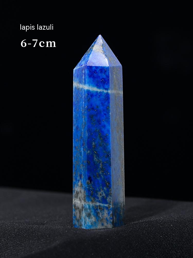 Natural Crystal Rough, Ore, Crystal Column, Hexagonal Prism, Decoration, Lazurite, Mineral Standard, Incense Stone, Desk Agate Decoration