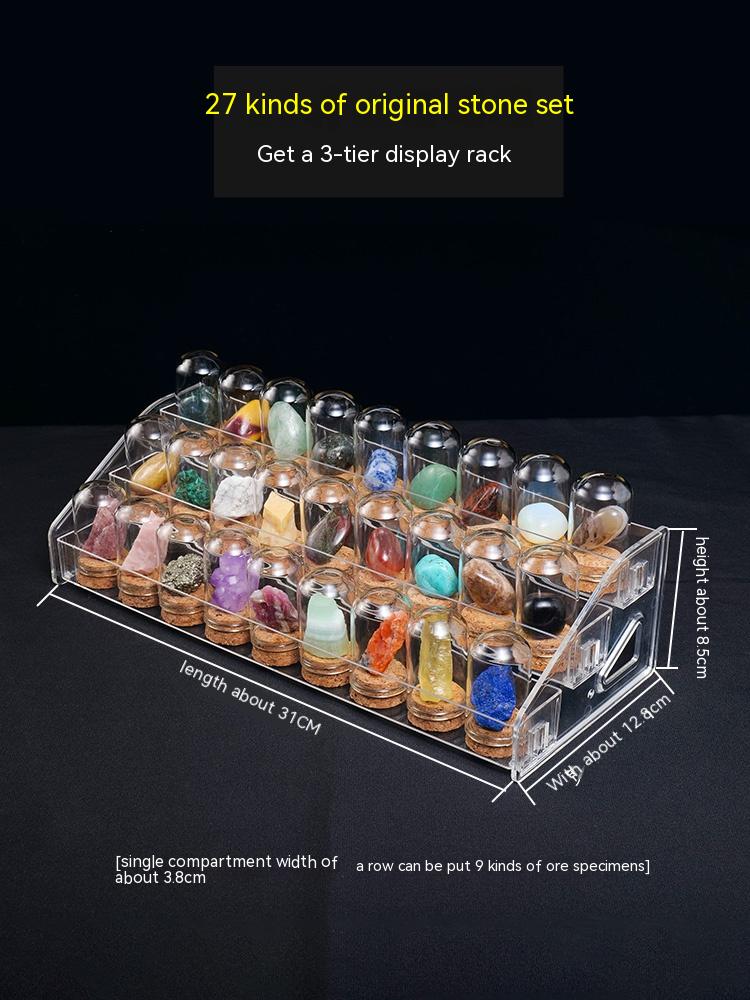 Hiasan spesimen bijih kristal asli batu mentah batu mineral kristal batu akik batu permata hadiah sains popular kanak-kanak