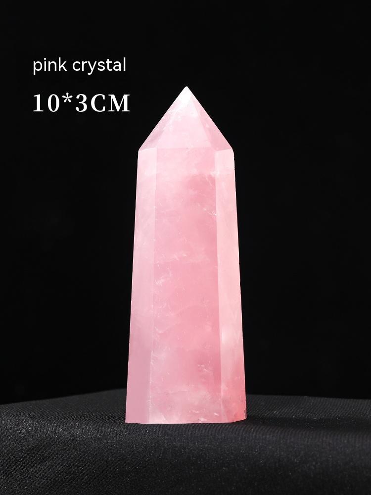 Bijih kristal asli, lajur kristal batu mentah, lapis lazuli, kristal merah jambu, standard mineral, prisma heksagon berbucu tunggal, hadiah hiasan