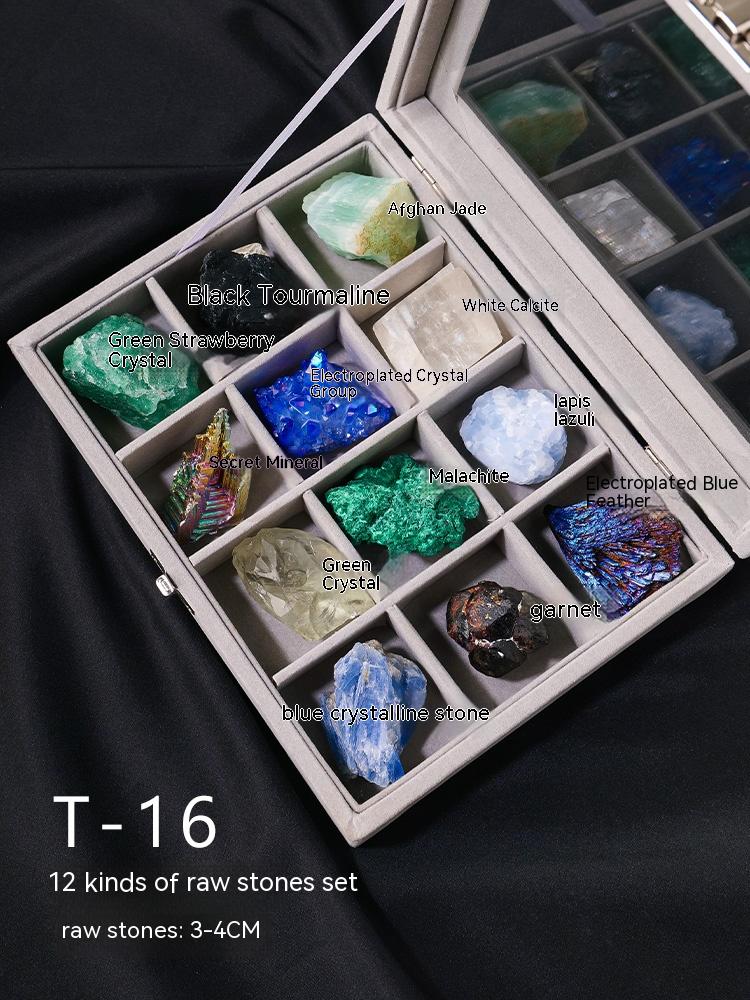 Batu kasar kristal semula jadi Batu permata kanak-kanak bijih mineral koleksi spesimen batu mineral hadiah sains popular batu aneh hiasan batu kasar
