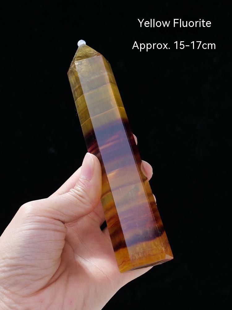 Natural White Crystal Column, Single Point, Hexagonal Prism, Rough Grinding, Decoration, Degaussing, Ore Purification, Home, Office, Small Gift