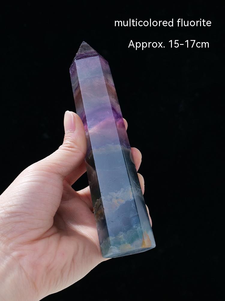 Natural White Crystal Column, Single Point, Hexagonal Prism, Rough Grinding, Decoration, Degaussing, Ore Purification, Home, Office, Small Gift