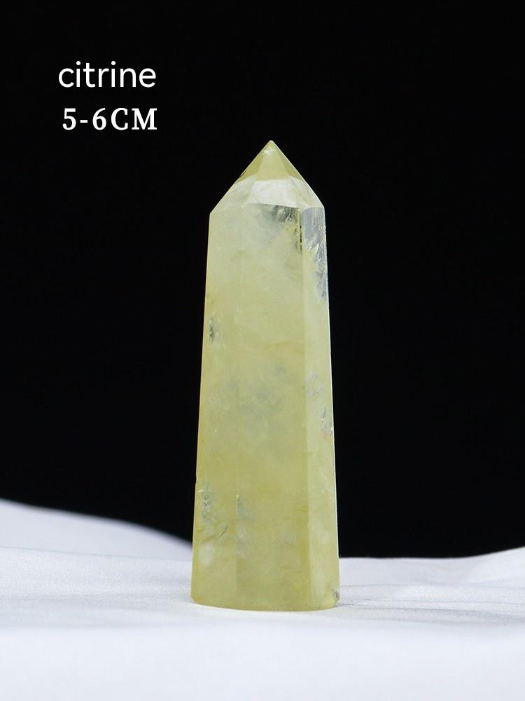 Kristal asli kasar, bijih, batu permata, tiang kristal, batu kristal, bijih degaussing, fluorit, serbuk kuning, perhiasan kristal.