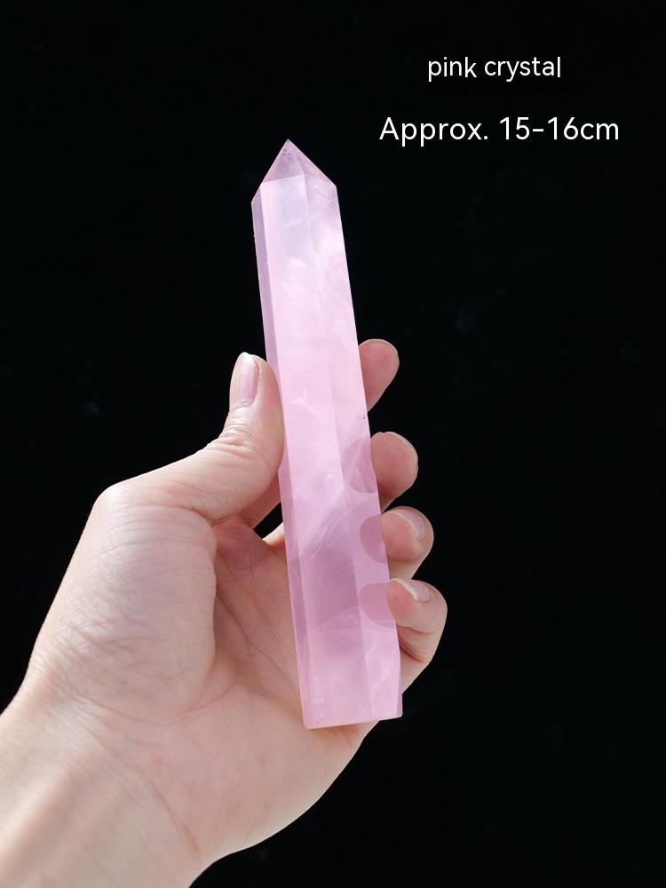 Natural White Crystal Column, Single Point, Hexagonal Prism, Rough Grinding, Decoration, Degaussing, Ore Purification, Home, Office, Small Gift