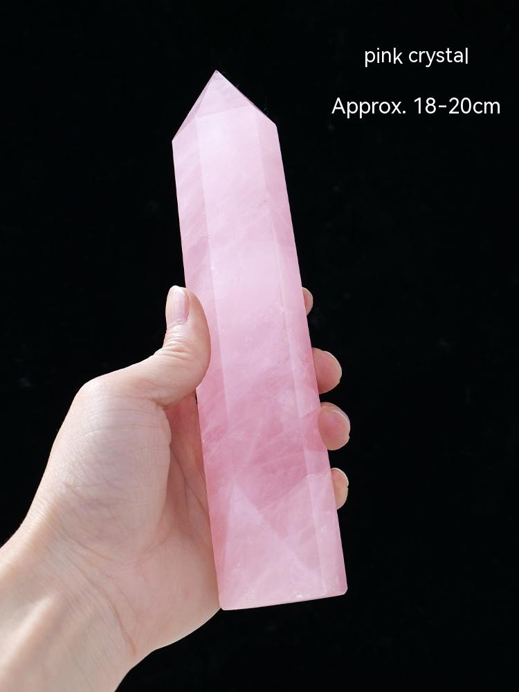 Natural White Crystal Column, Single Point, Hexagonal Prism, Rough Grinding, Decoration, Degaussing, Ore Purification, Home, Office, Small Gift