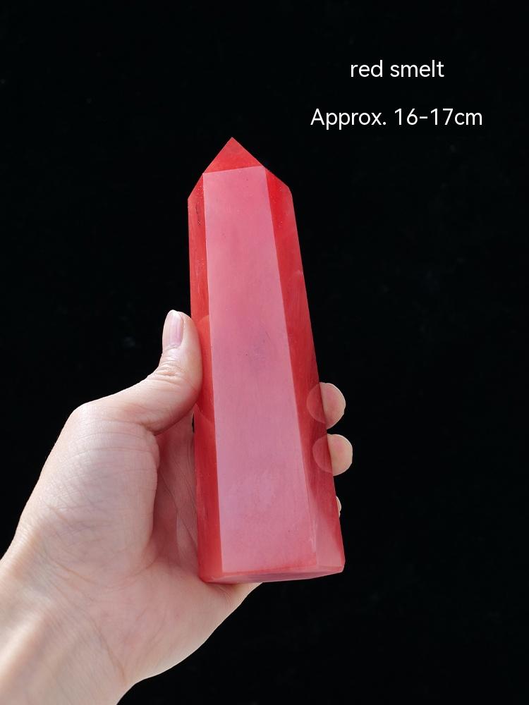 Natural White Crystal Column, Single Point, Hexagonal Prism, Rough Grinding, Decoration, Degaussing, Ore Purification, Home, Office, Small Gift