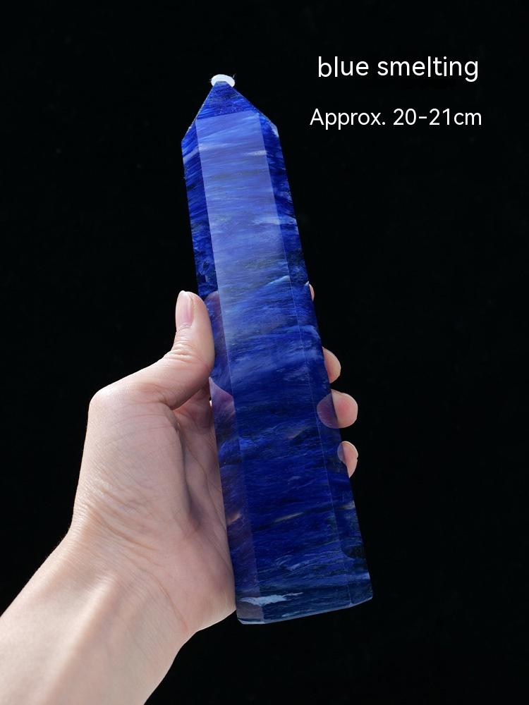 Natural White Crystal Column, Single Point, Hexagonal Prism, Rough Grinding, Decoration, Degaussing, Ore Purification, Home, Office, Small Gift