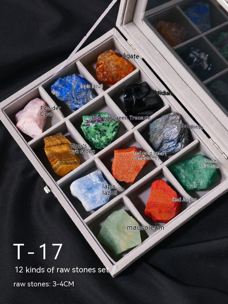 Batu kasar kristal semula jadi Batu permata kanak-kanak bijih mineral koleksi spesimen batu mineral hadiah sains popular batu aneh hiasan batu kasar