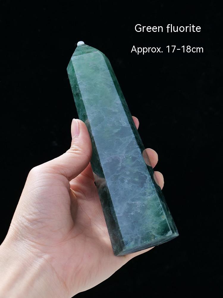 Natural White Crystal Column, Single Point, Hexagonal Prism, Rough Grinding, Decoration, Degaussing, Ore Purification, Home, Office, Small Gift